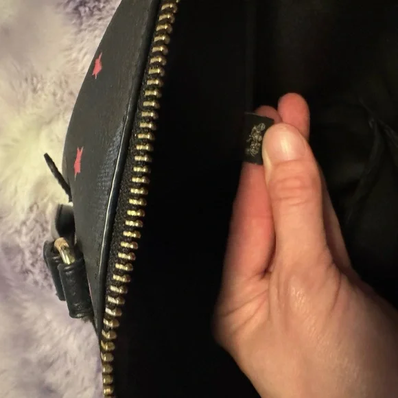 Coach Disco Star Print Crossgrain Leather Gallery Tote Bag - Picture 11 of 12